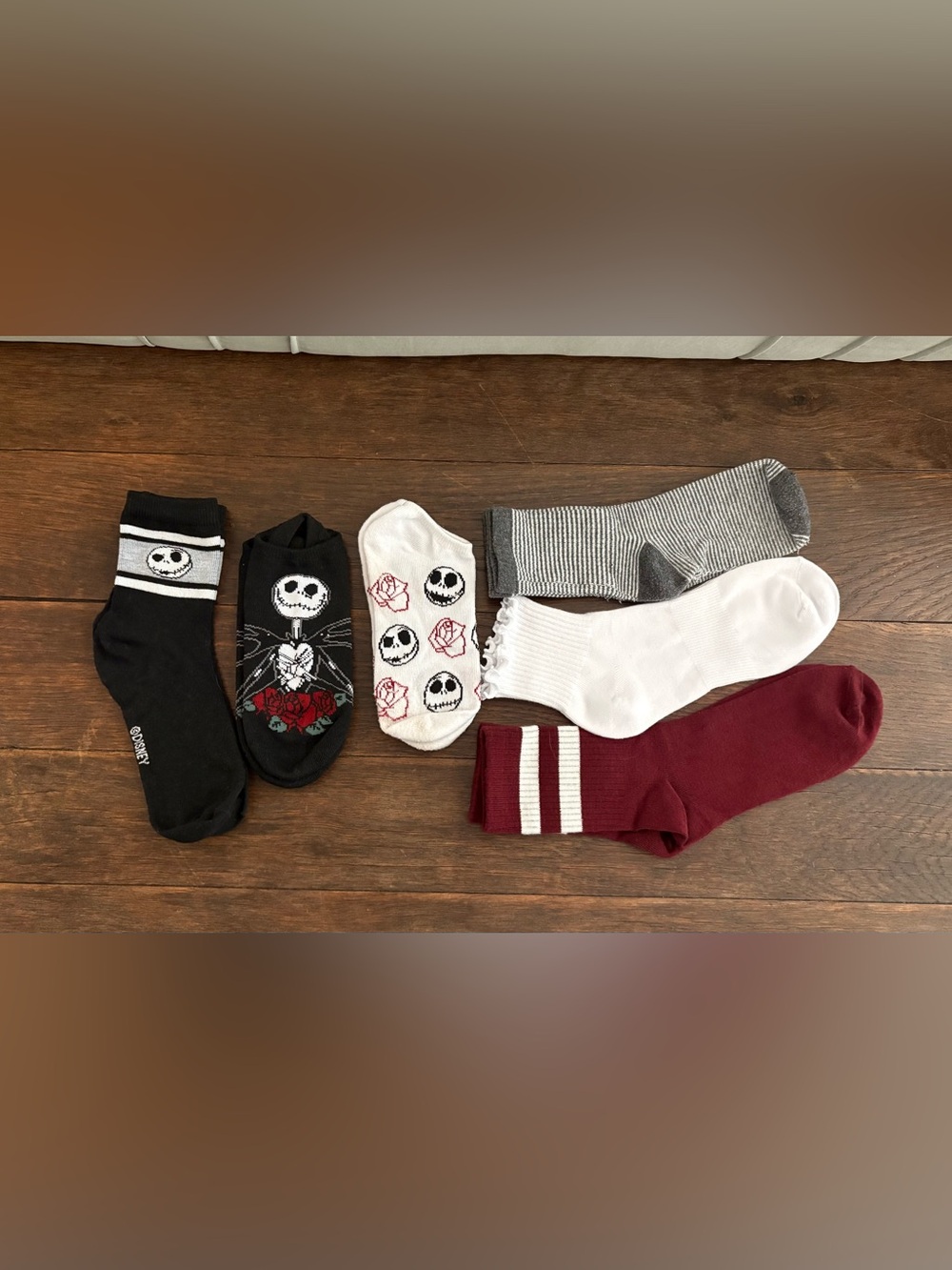 Disney Nightmare Before Christmas Socks Lot (6 pair included)